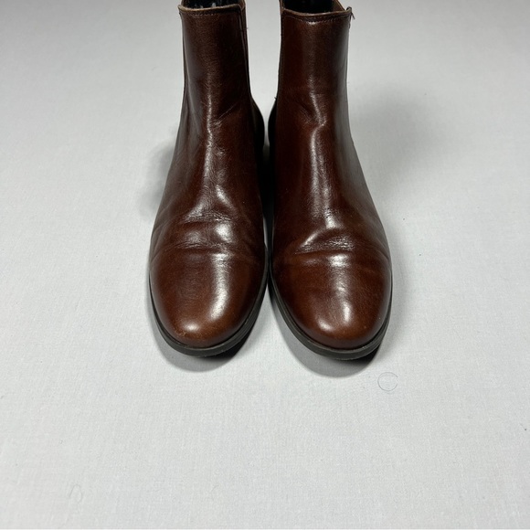 Zara Other - Zara Basic Leather Boots Women’s Brown Size 40